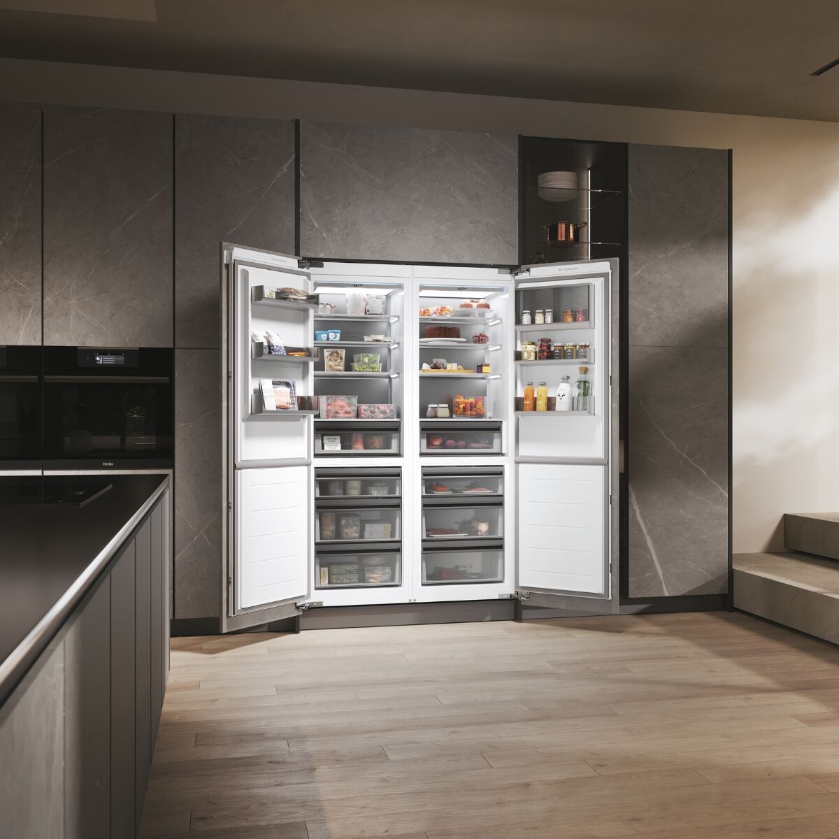 Haier HMLT7518EWF Fridge-freezer Integrated