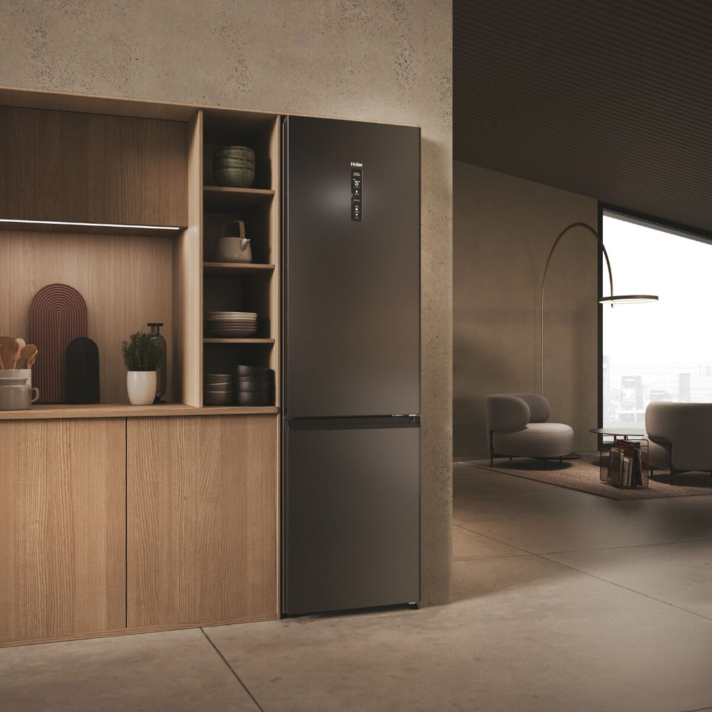 Haier HDPW3618DNPD Køle-fryseskab Sort