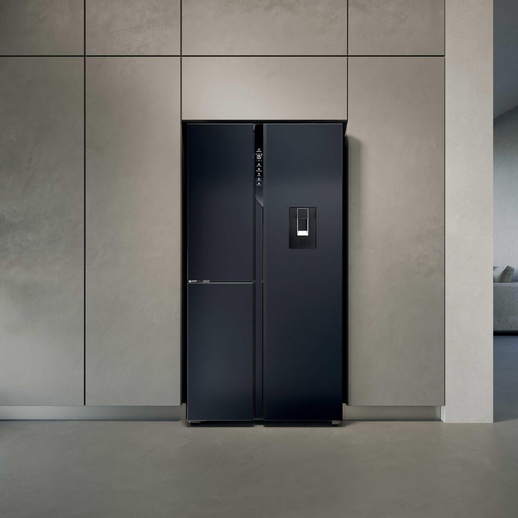 Haier HSPR79F18EWMB Køle-fryseskab Sort