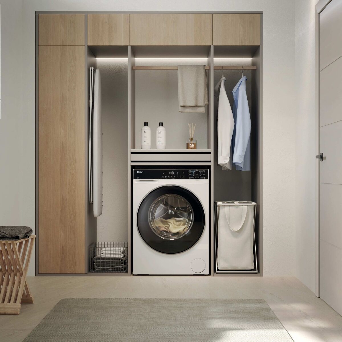 Haier HW80-BP14357TU-S Vaskemaskine Hvid