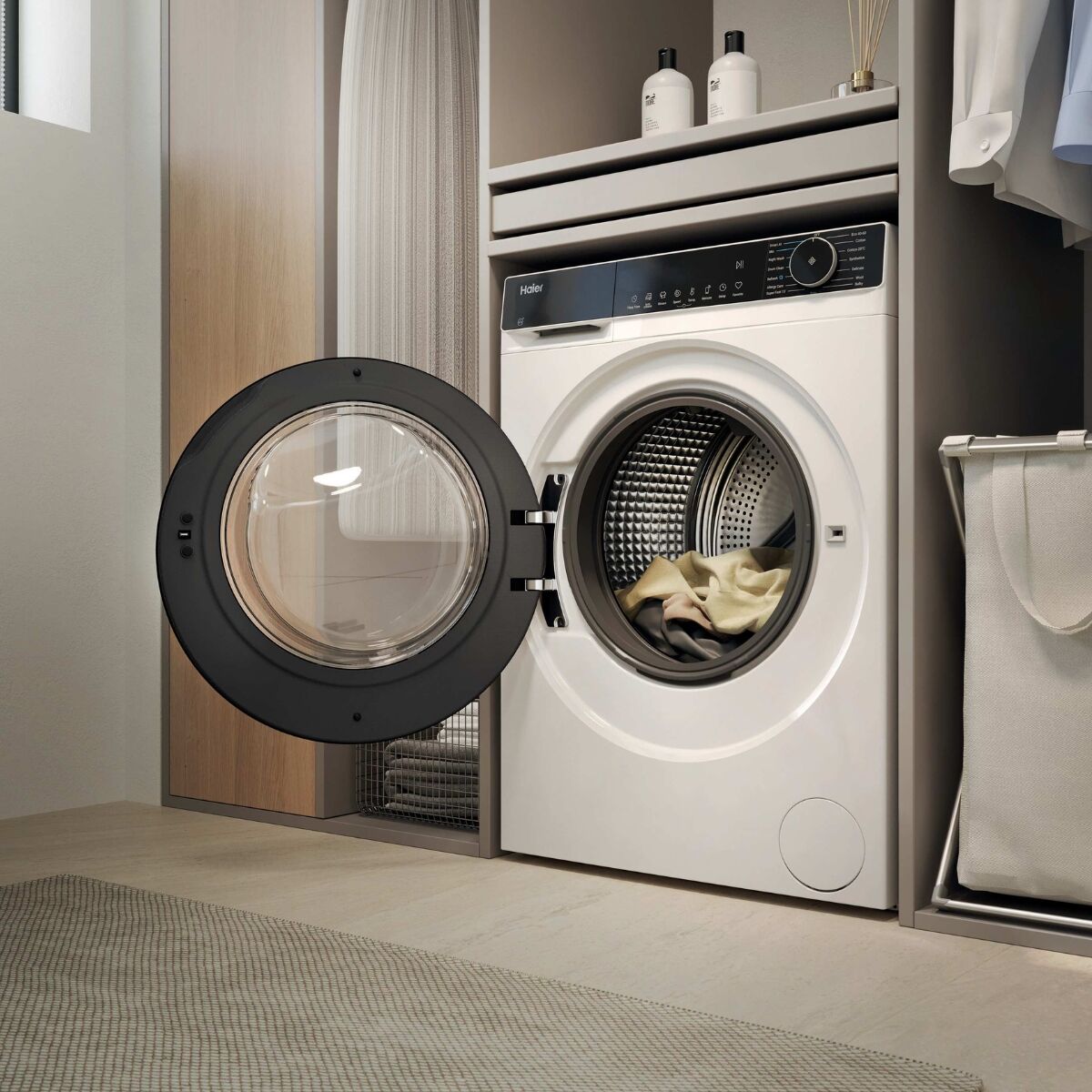 Haier HW80-BP14357TU-S Vaskemaskine Hvid