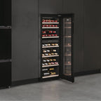 Haier HWS77GDAU1 Fritstående vinkøleskab Sort