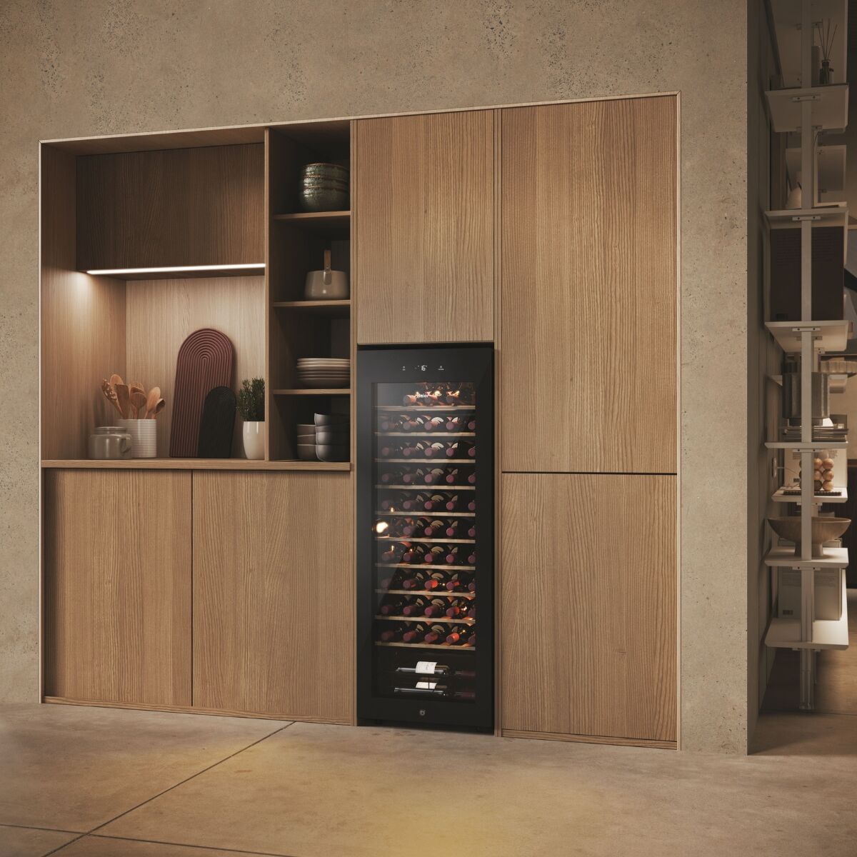 Haier HWS58GGH1 Fritstående vinkøleskab Sort