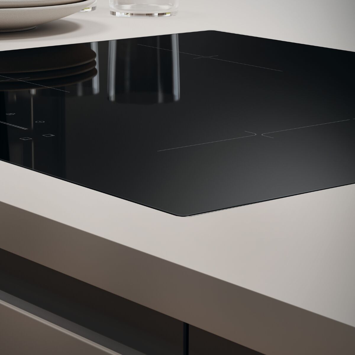 Candy CTP643C/YEP Induction hob Black