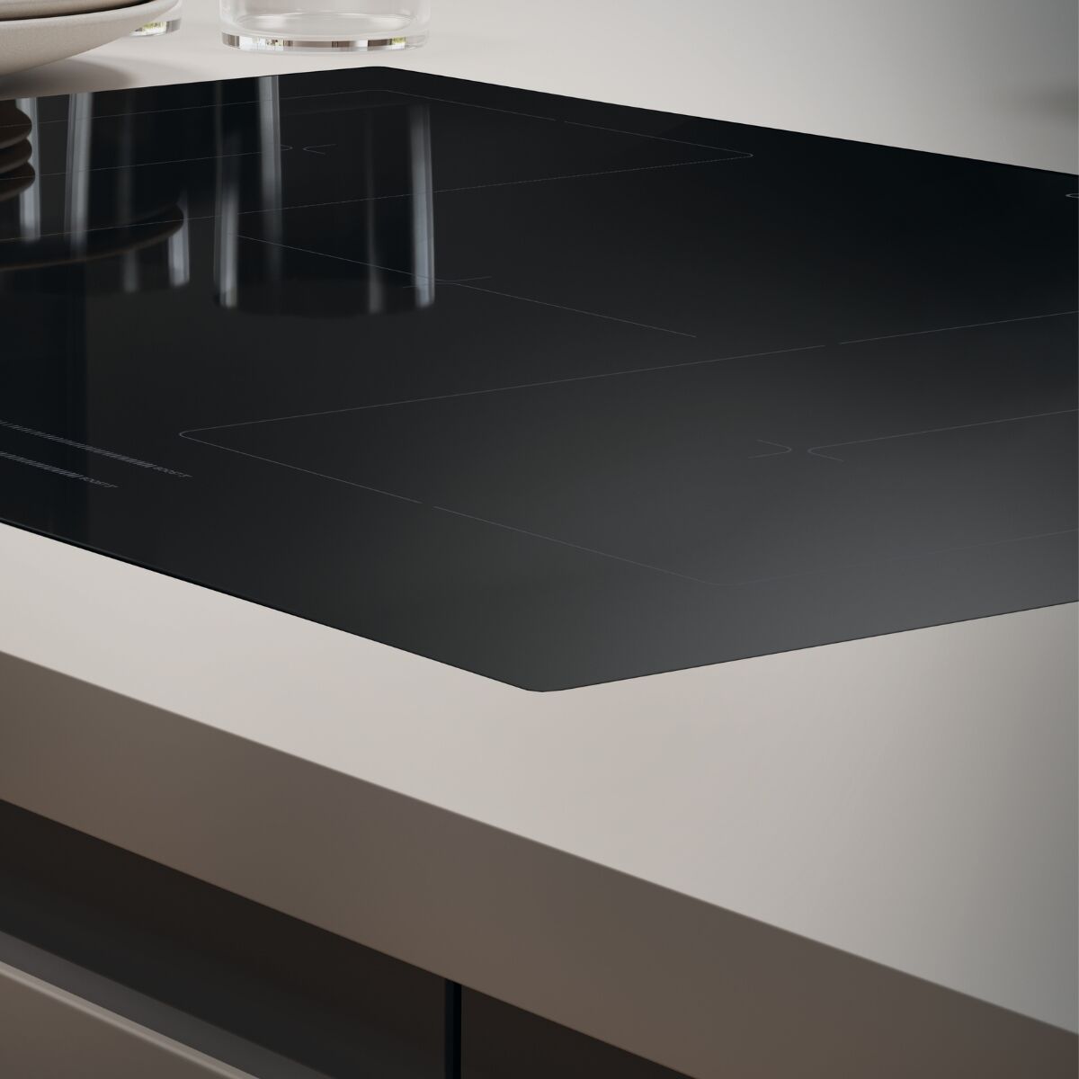 Candy CIFS85MCTT/1 Induction hob Black