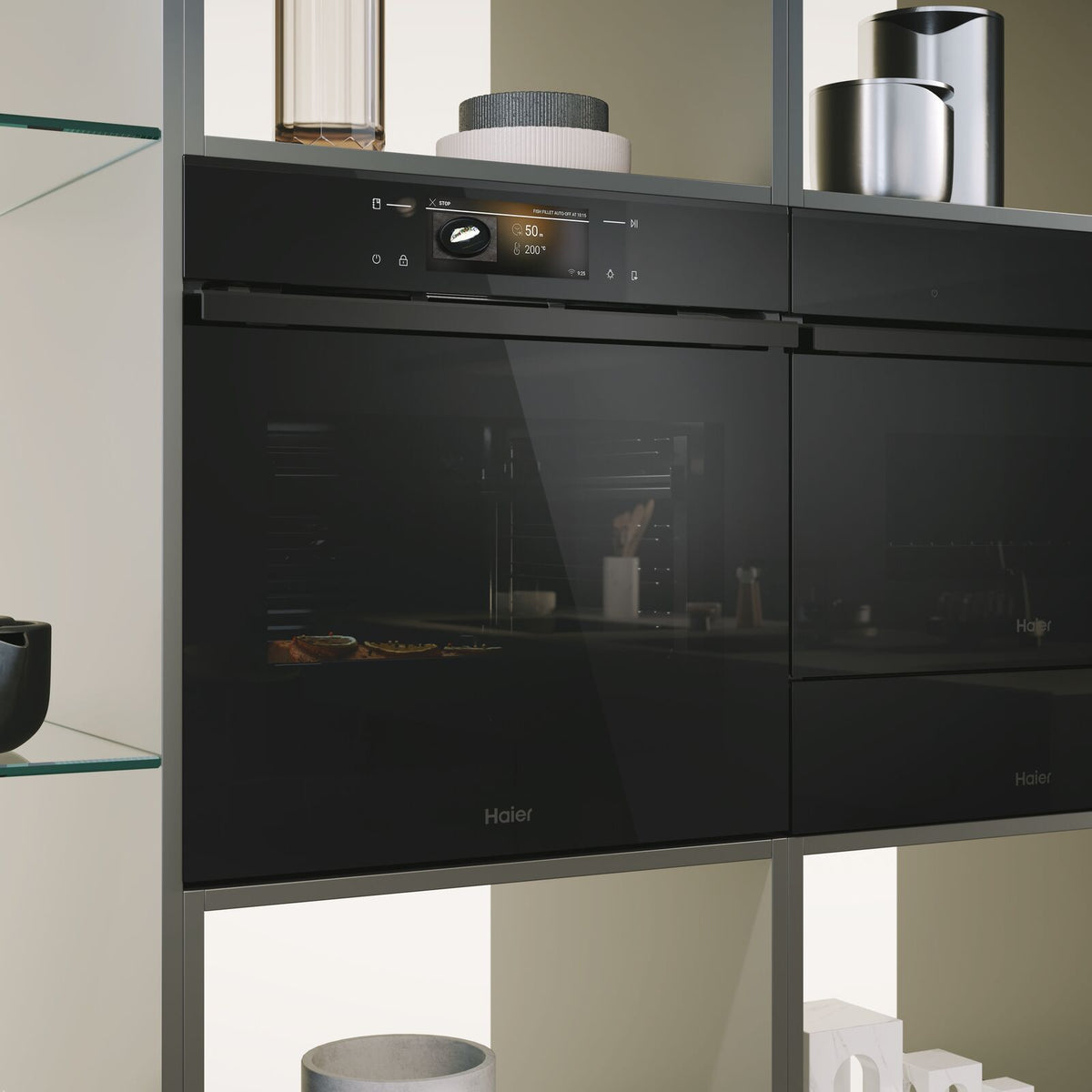 Haier H6 ID68M5YTB Indbygget ovn Sort
