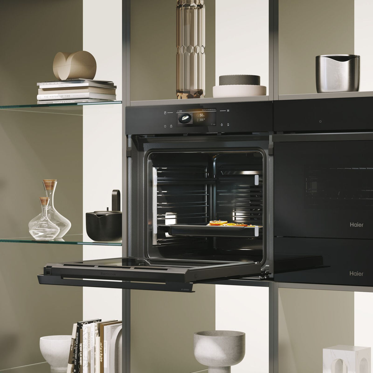 Haier H6 ID68M5YTB Indbygget ovn Sort