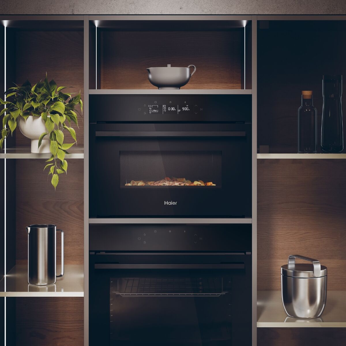 Haier H4 MWID49G6NQB Combi oven Black