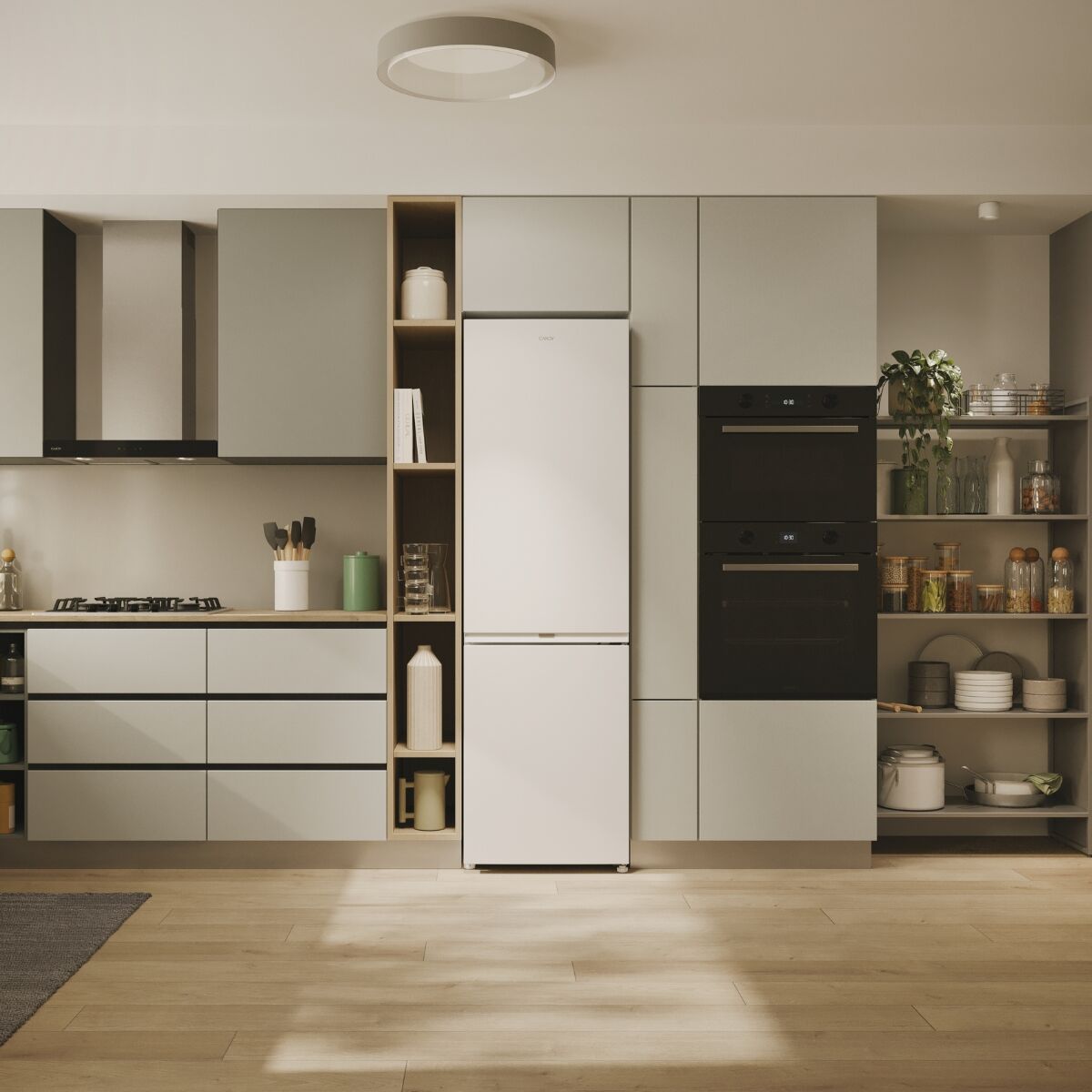Candy CNCQ2T518EW Fridge-freezer White