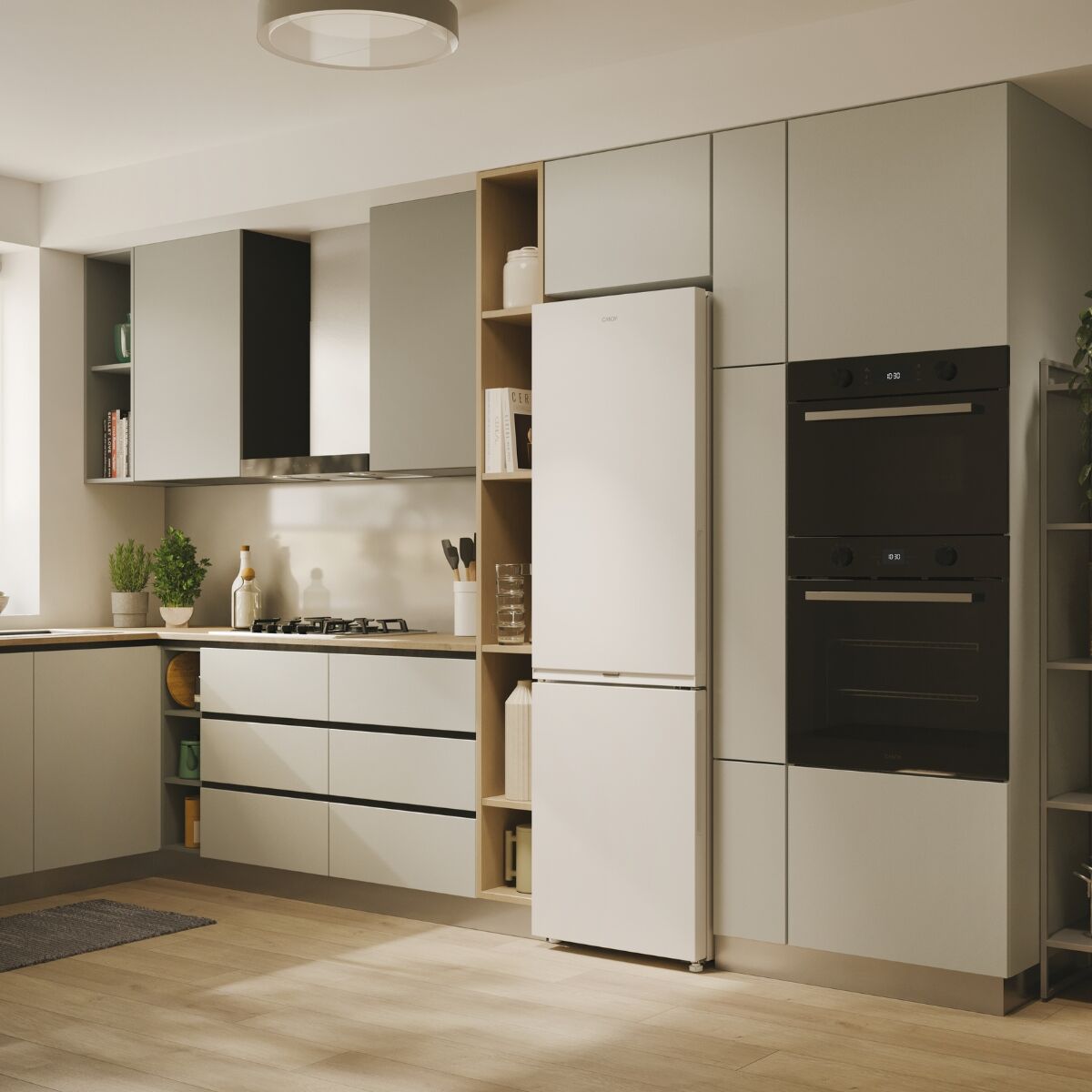 Candy CNCQ2T518EW Fridge-freezer White