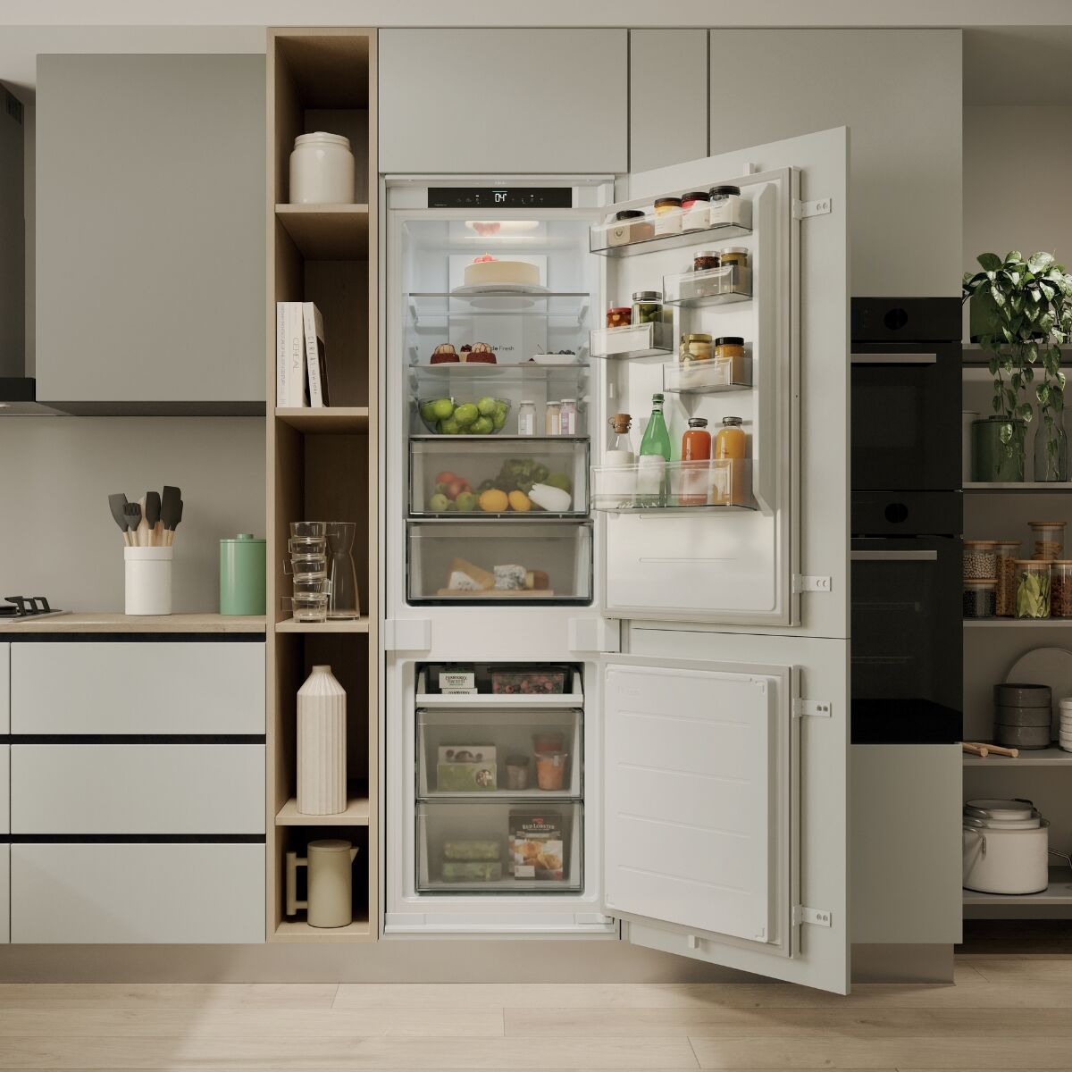 Candy CNBQT3518E Fridge-freezer Integrated