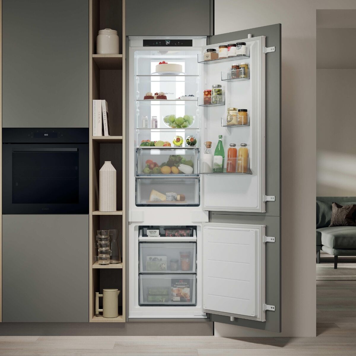 Candy CNBQT5519DW Fridge Integrated