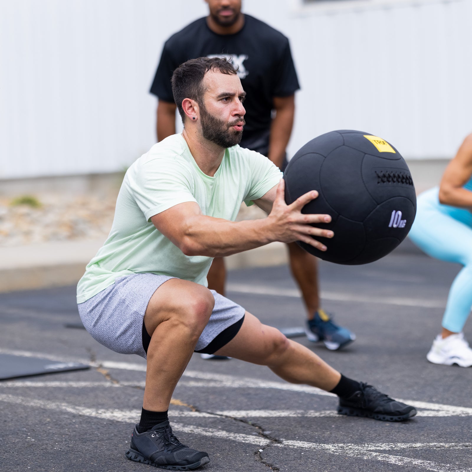 TRX HexGrip, 35 cm, 14 kg Medicine ball Black