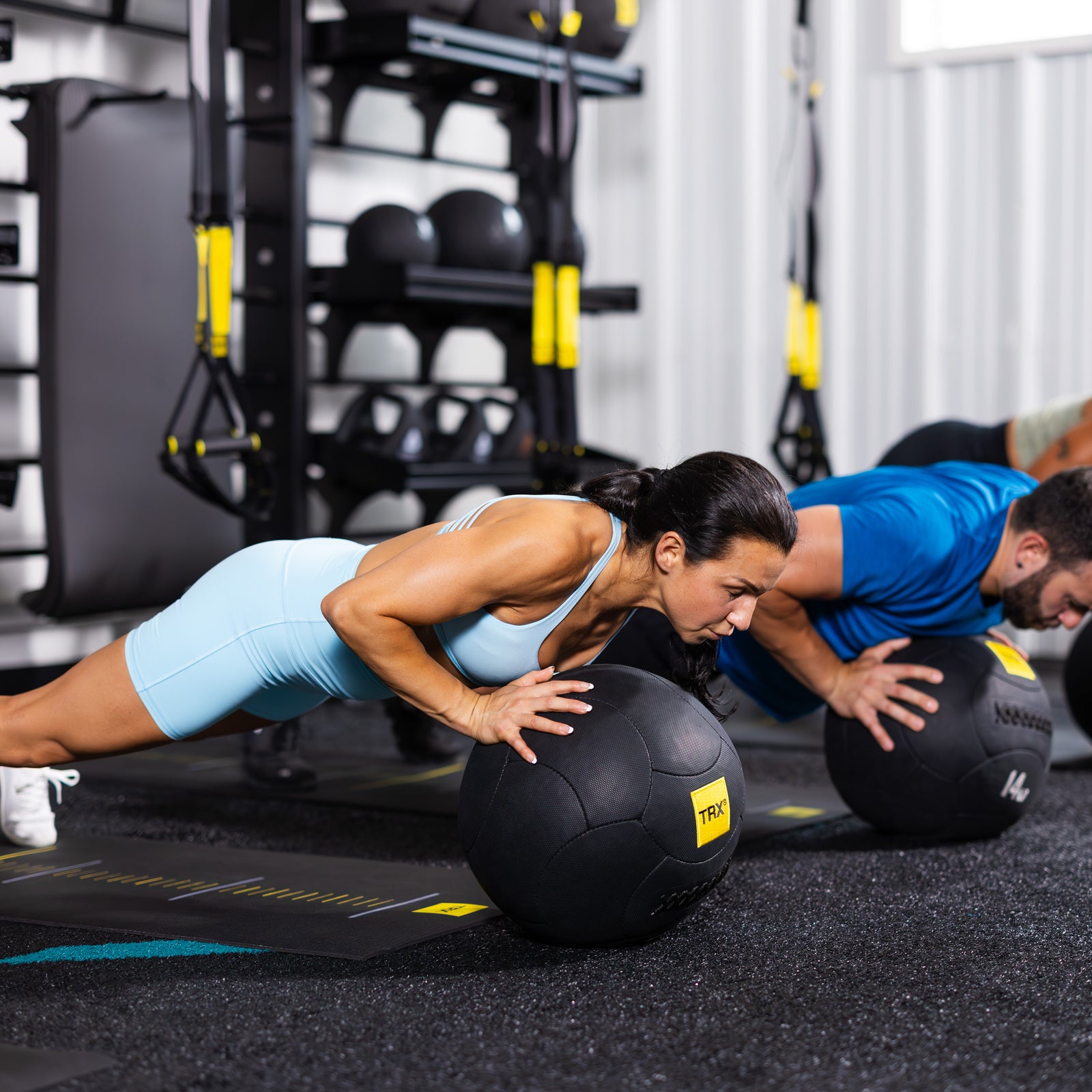 TRX HexGrip, 35 cm, 6 kg Medicine ball Black