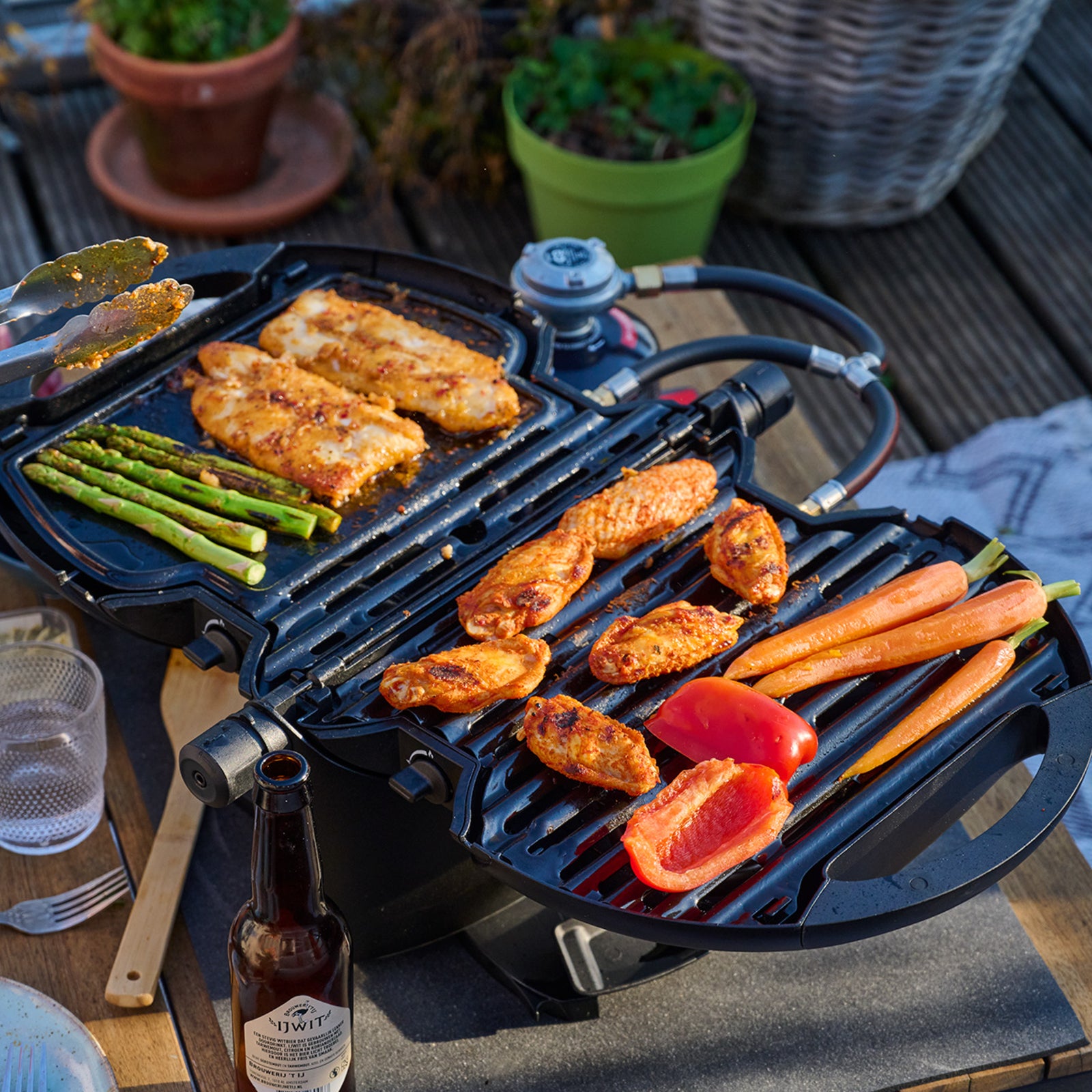 NomadiQ Grill plate Black