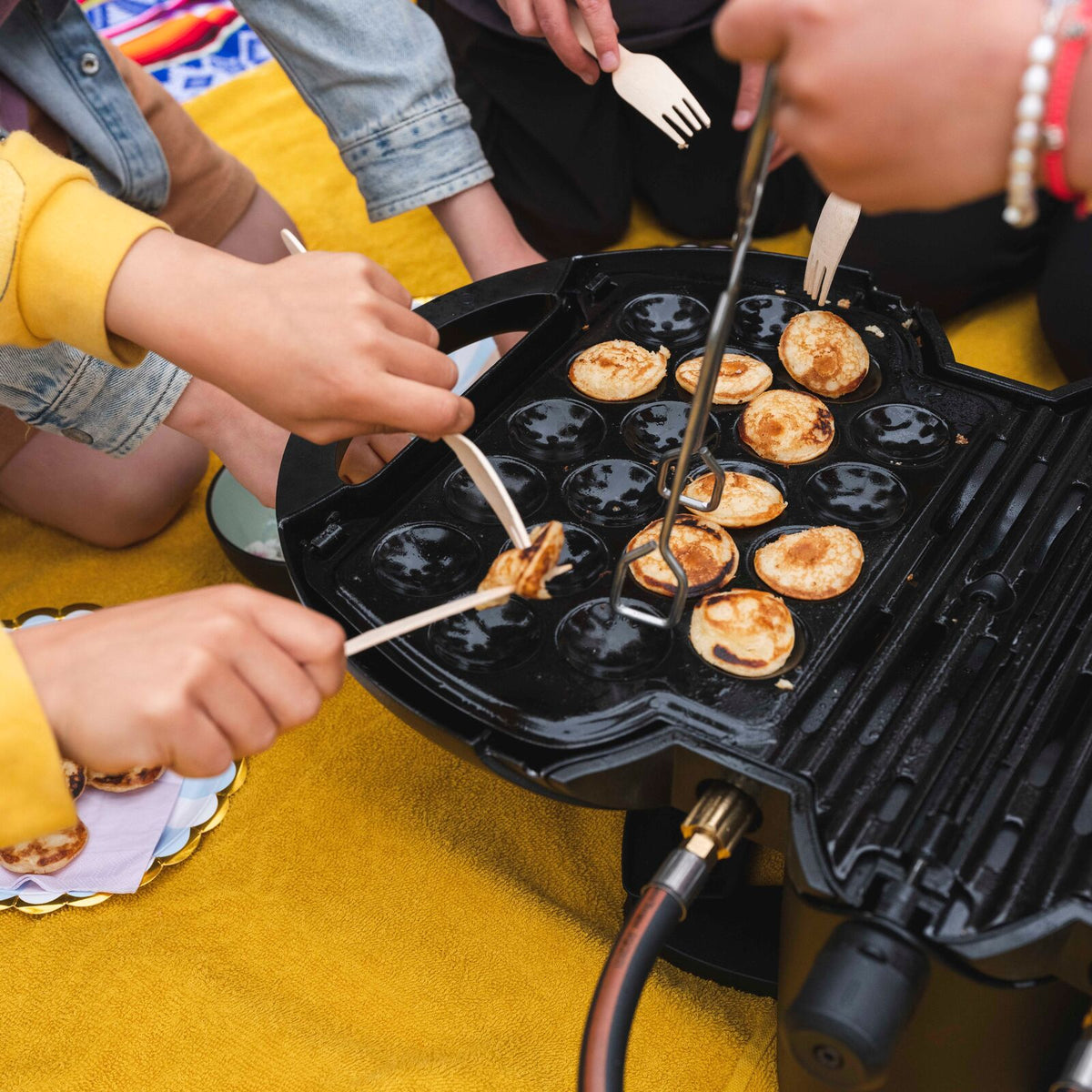 NomadiQ Pandekage Grillplade Sort