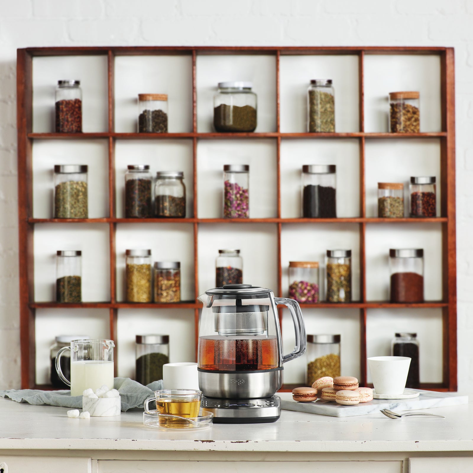 Sage STM800 Tekokare Vattenkokare Borstat stål