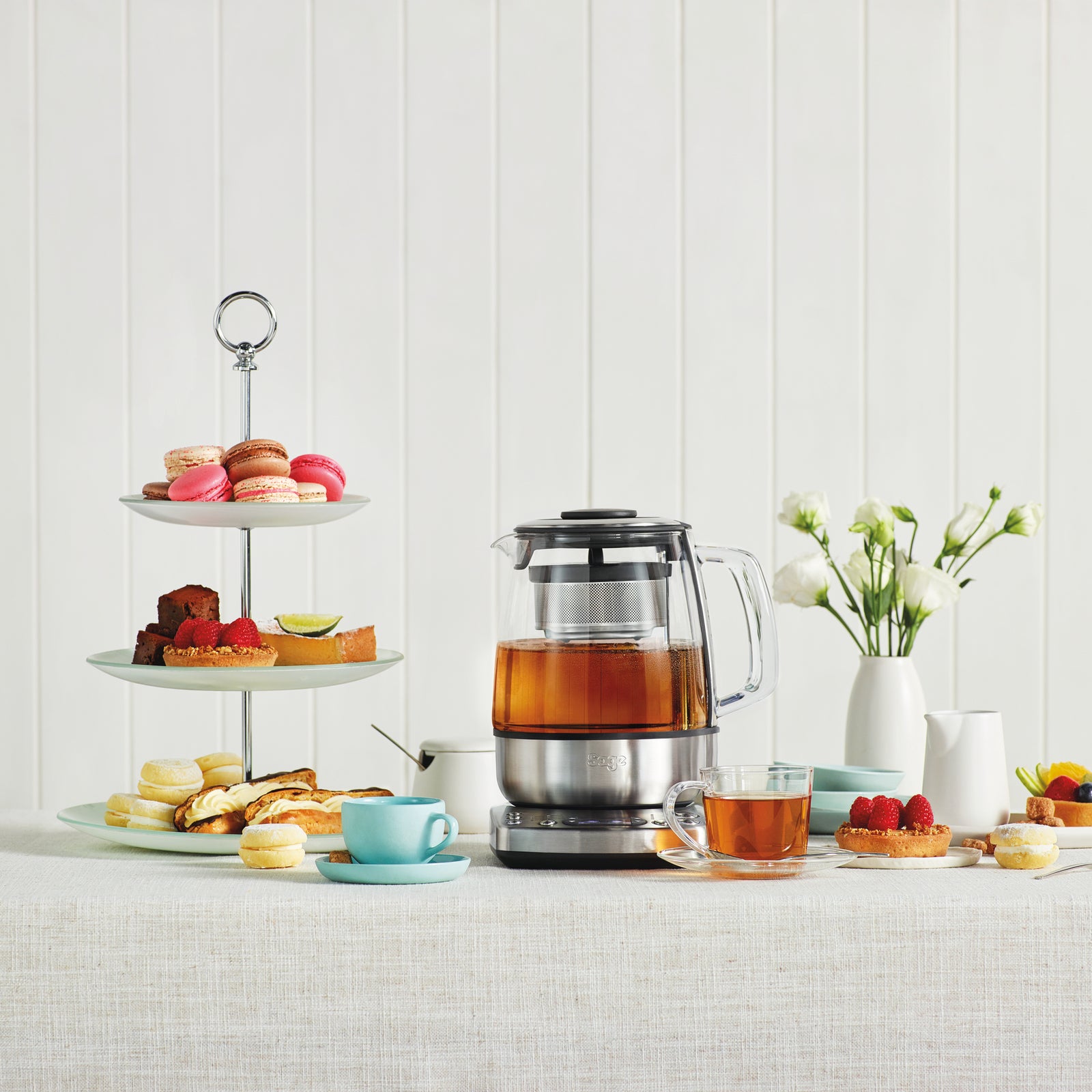 Sage STM800 Tekokare Vattenkokare Borstat stål