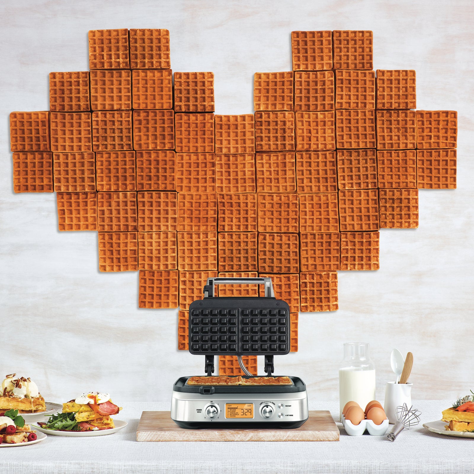 Sage SWM620BSS Waffle Iron Waffle maker Brushed steel