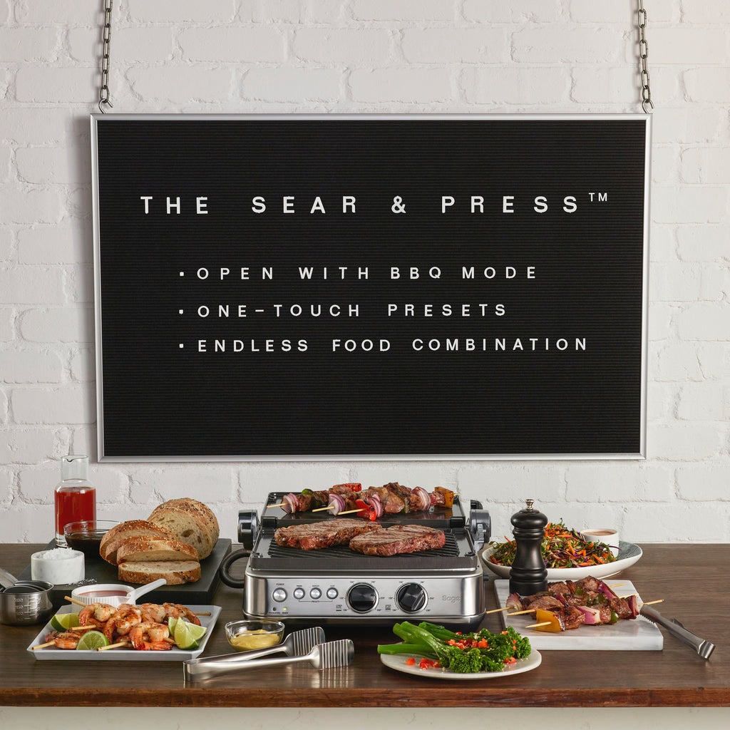 Sage SGR700BSS Grill og smørbrødgrill Børstet stål