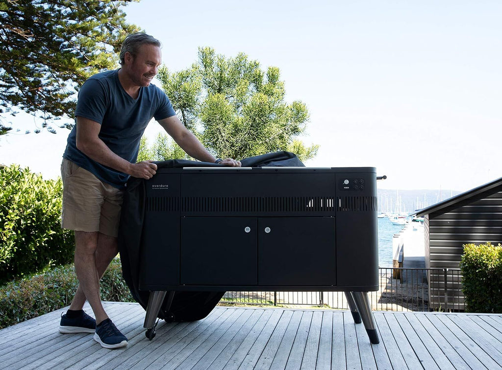 Everdure Hub -grillin pitkä suojapeite, musta