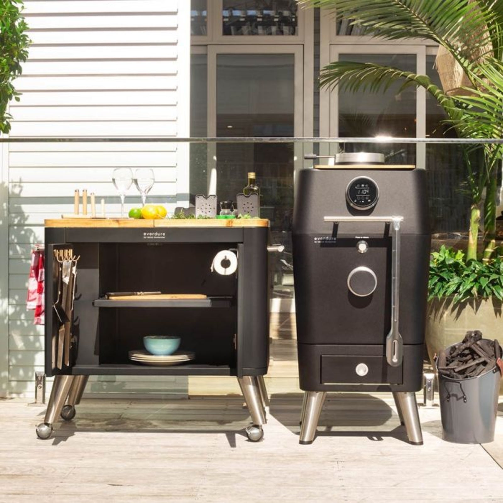 Everdure Prep Kitchen Charcoal BBQ Graphite