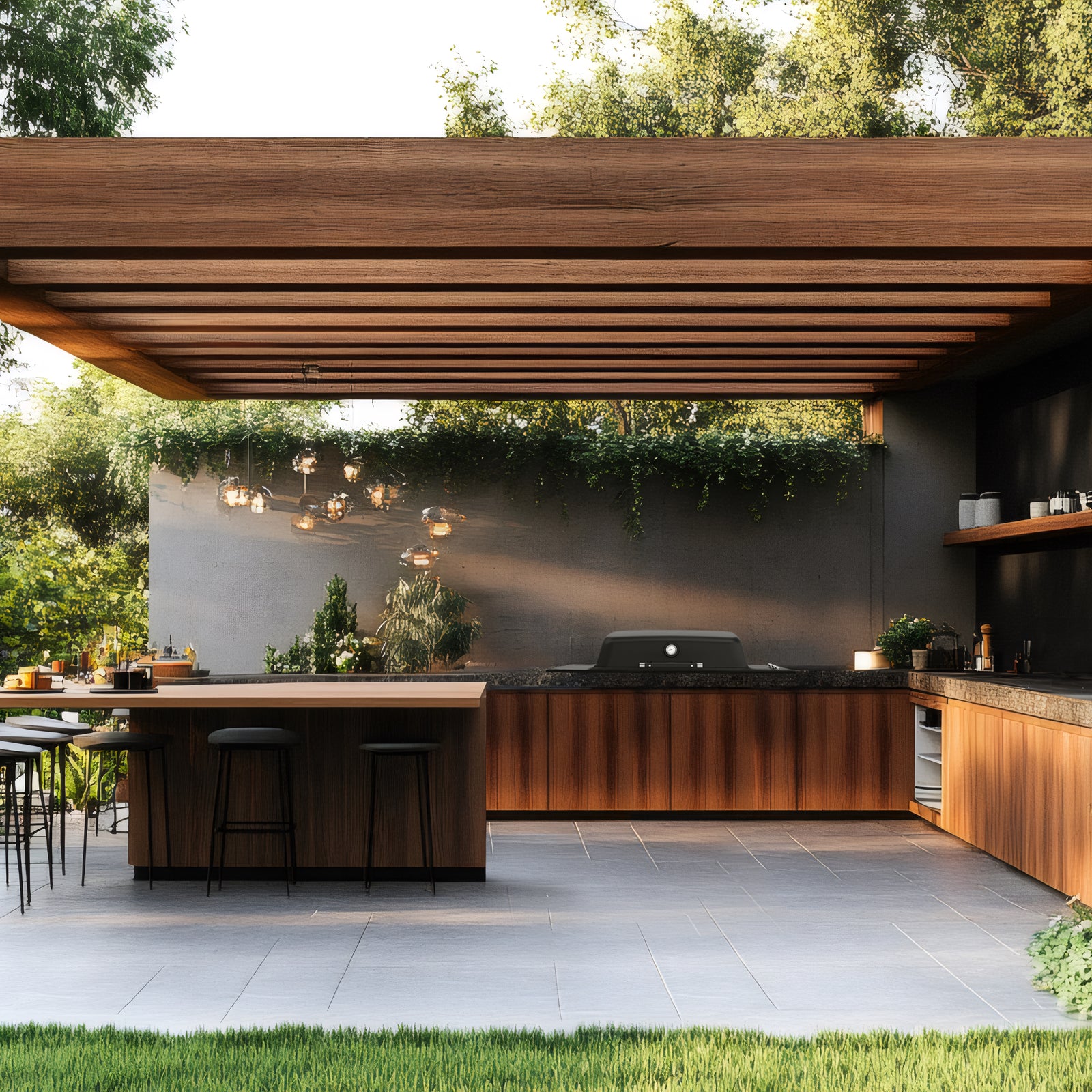 Everdure Built-in Furnace EU Outdoor Kitchen BBQ Black