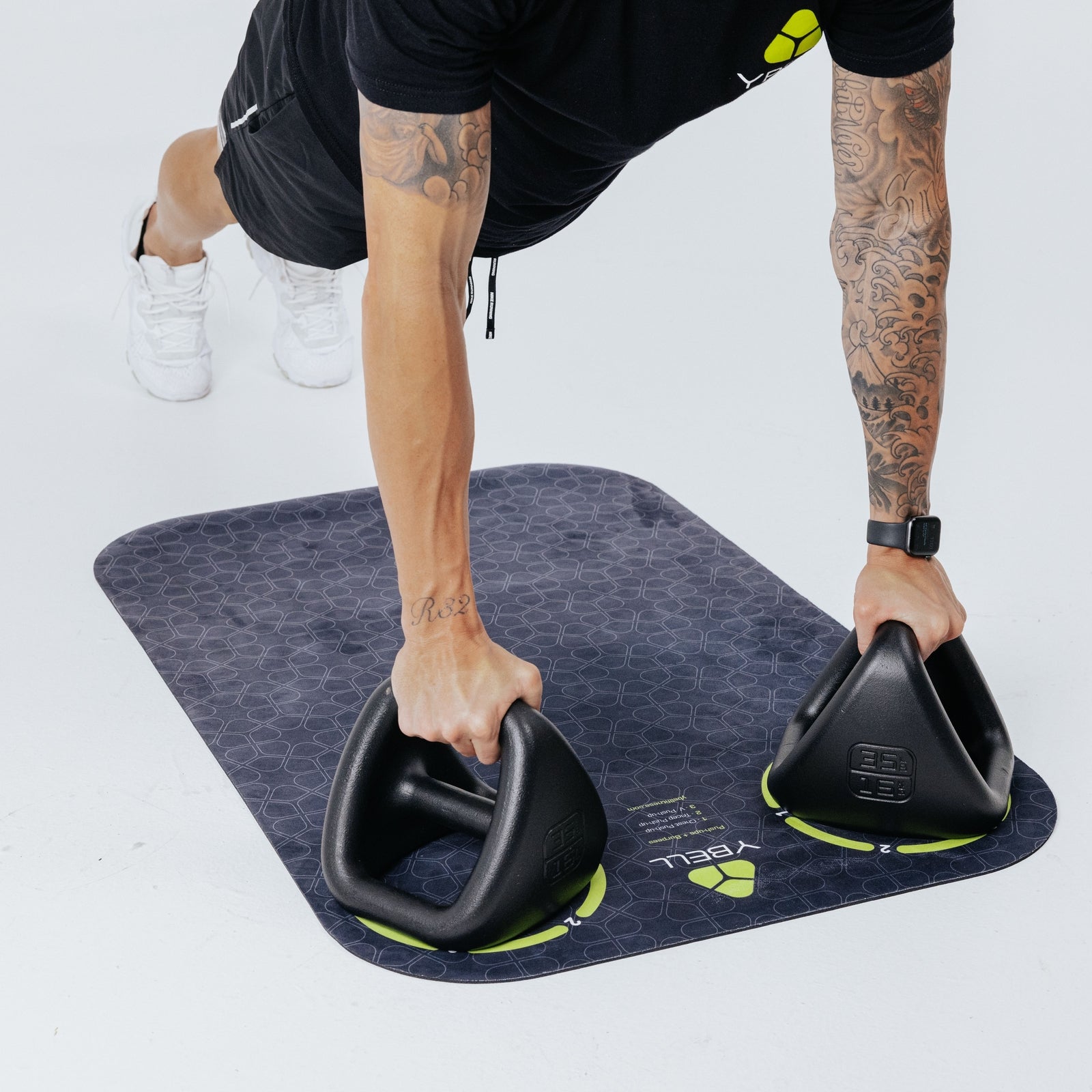 TRX Ybell Exercise Mat non branded Training mat Black