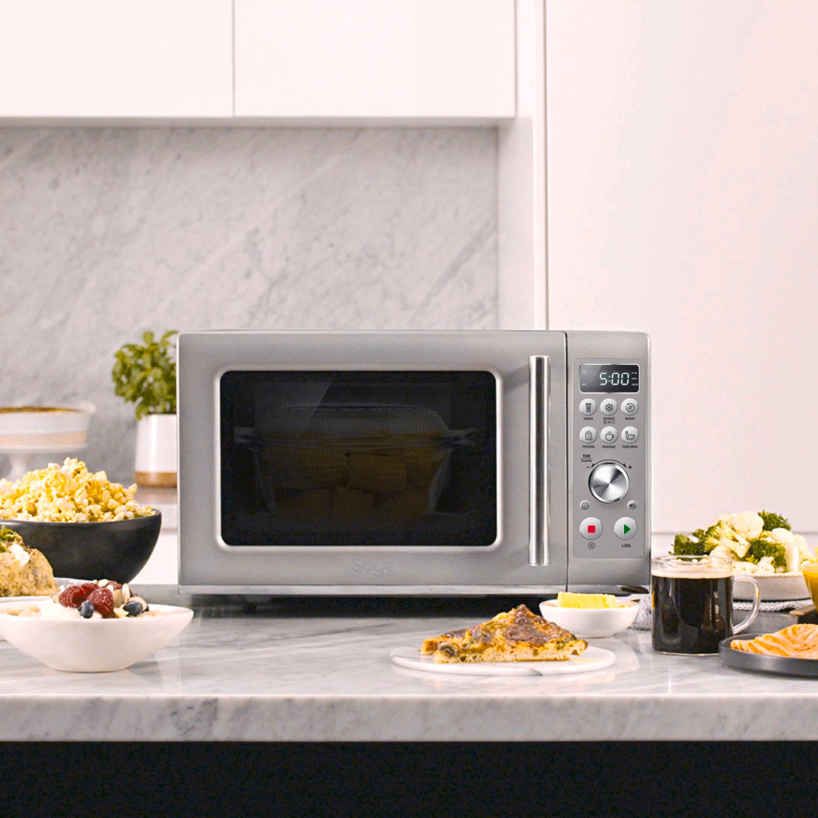 Sage SMO650SIL Microwave Oven Microwave and combioven Silver