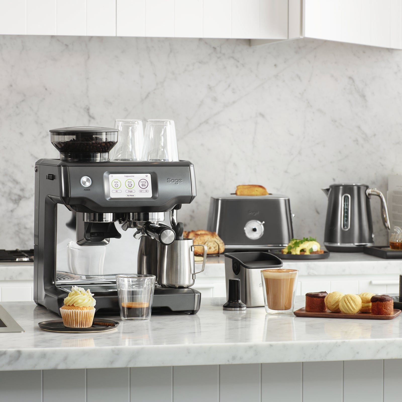 Sage SES880BST Espressomaskin Svart stål