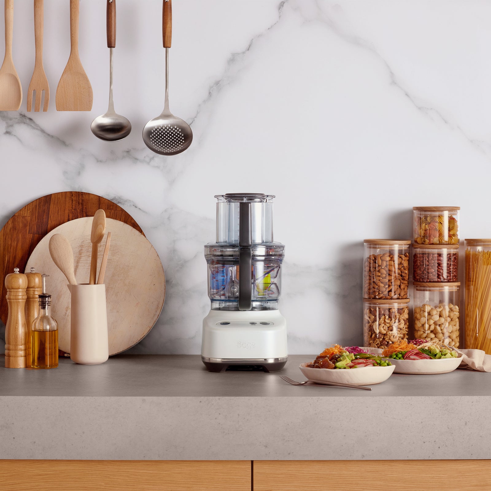 Sage SFP638SST Monitoimikone Sea Salt White