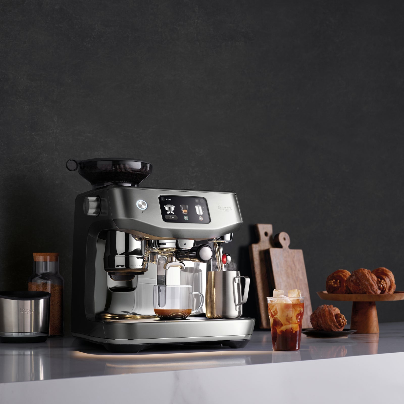 Sage SES985BSS Espressomaskin Børstet Rustfritt Stål