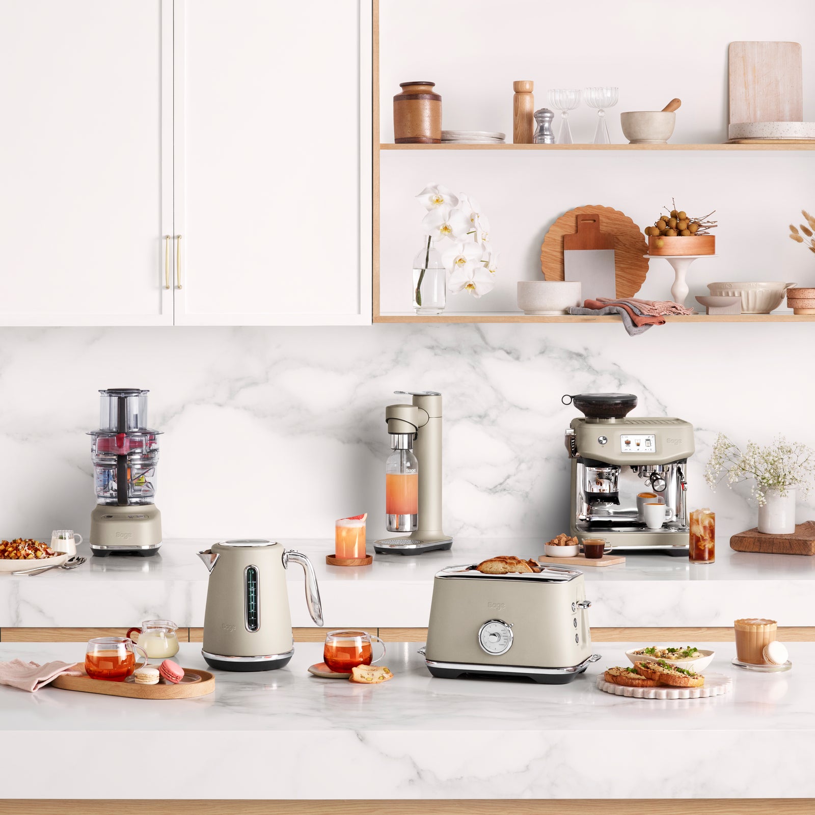 Sage SCA800ALM InFizz Fusion Sodamaker Soda maker Almond Nougat