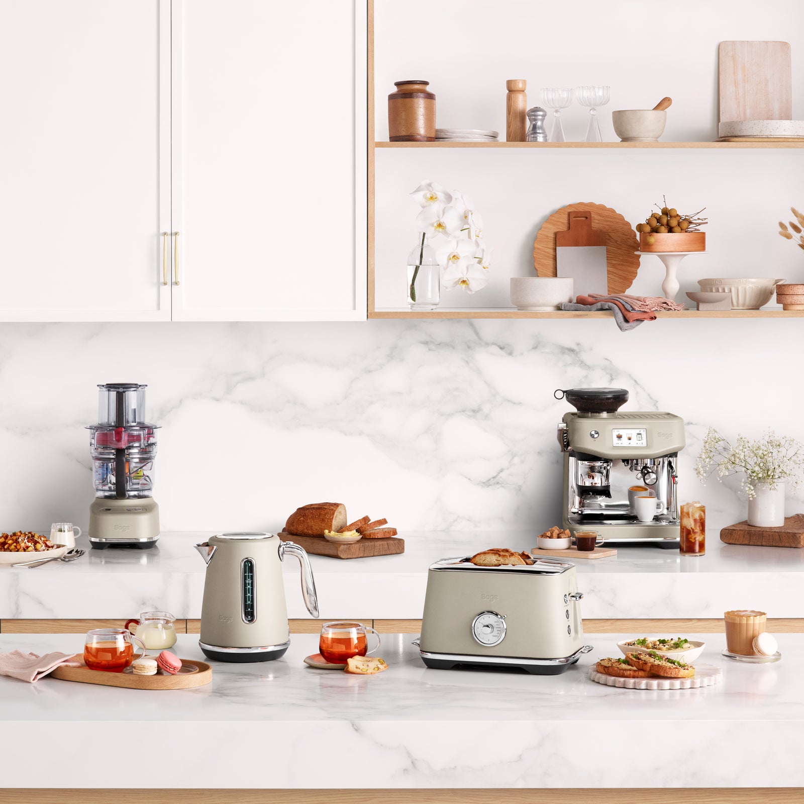 Sage SFP638ALM Paradice 9 -monitoimikone, Almond Nougat