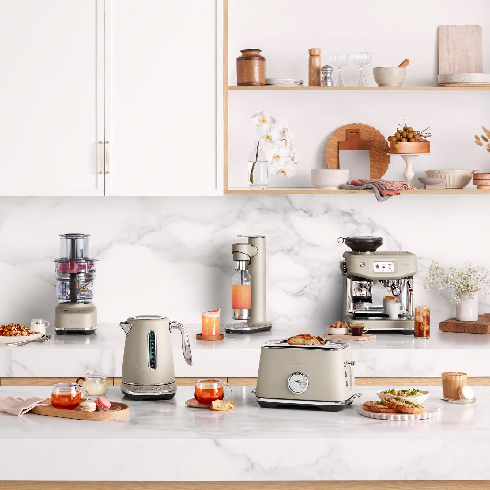 Sage SFP638ALM Paradice 9 -monitoimikone, Almond Nougat