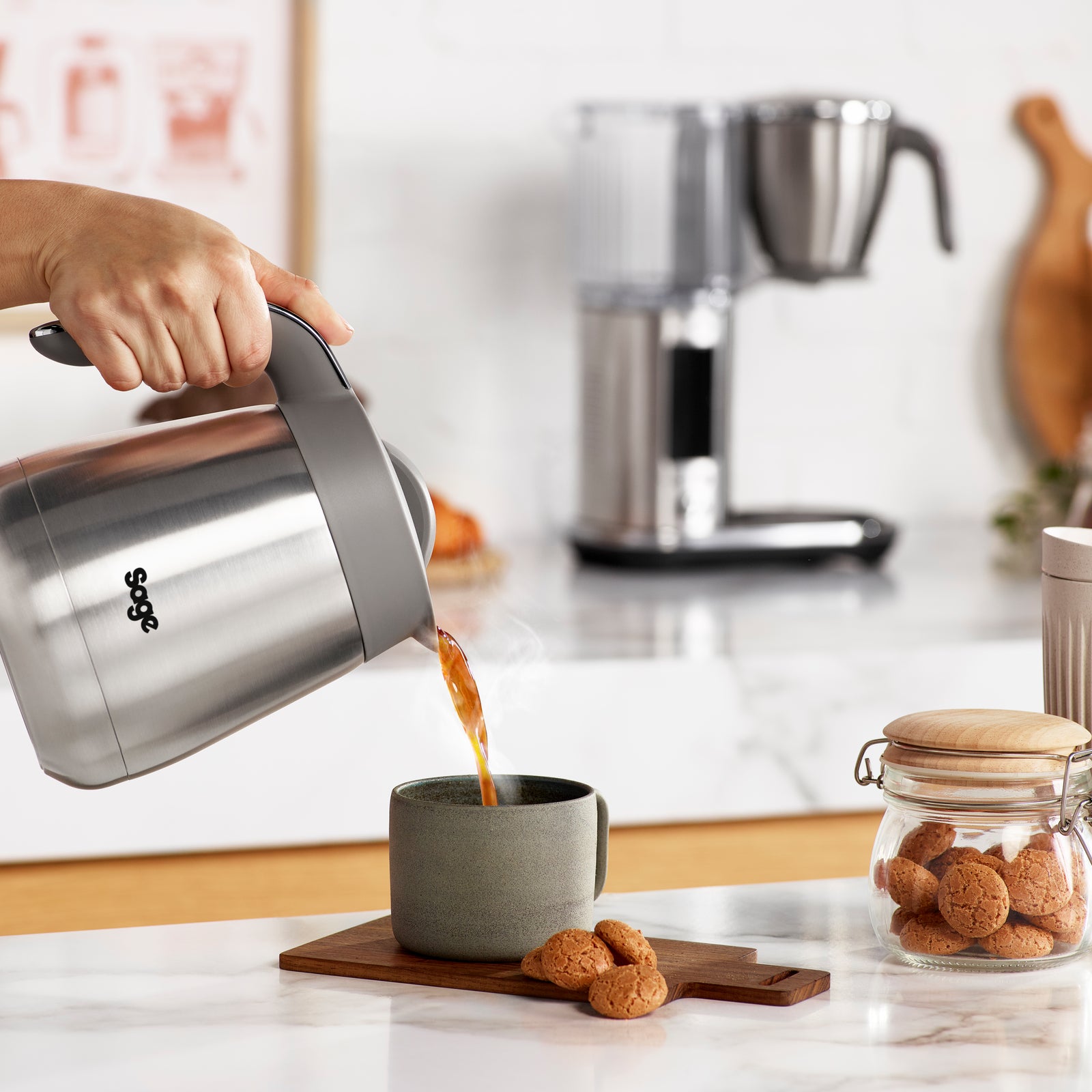 Sage SDC 465 BSS Luxe Brygger Termokaffemaskine Børstet Rustfrit Stål