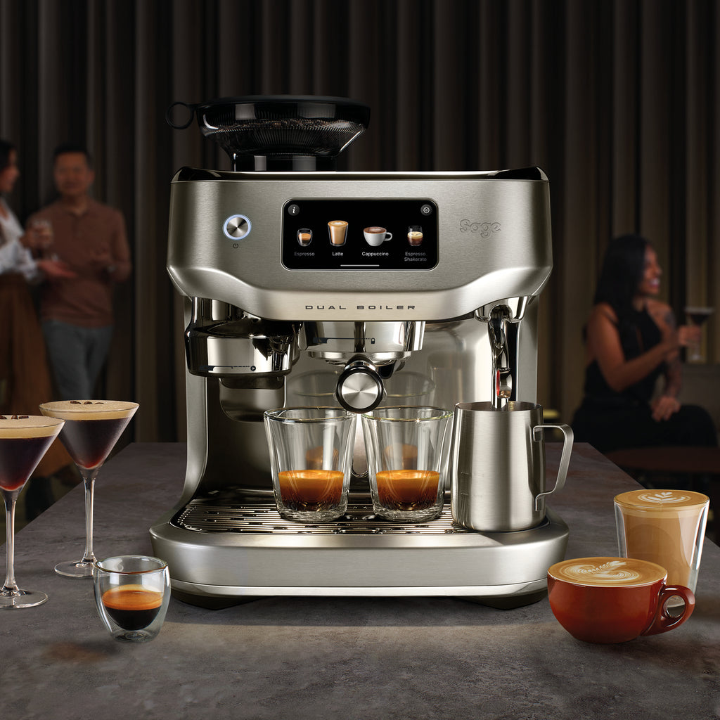 Sage SES995BSS Oracle Dobbelkjel Espresso­maskin Børstet Rustfritt Stål