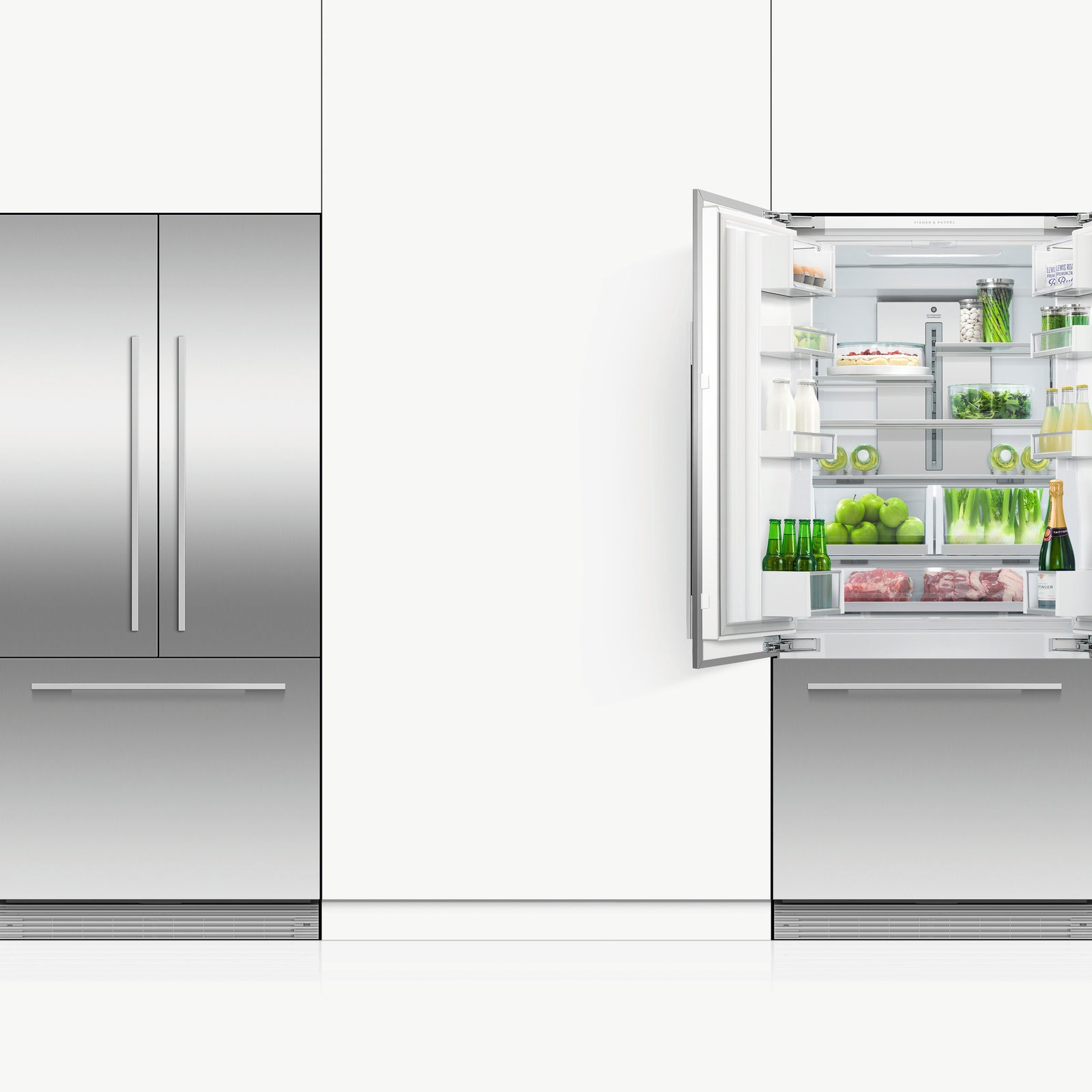Fisher & Paykel RS80A2 Kjøl/frys Integrert