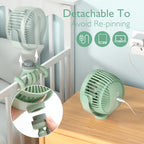 Momcozy Bærbar Ventilator Grøn