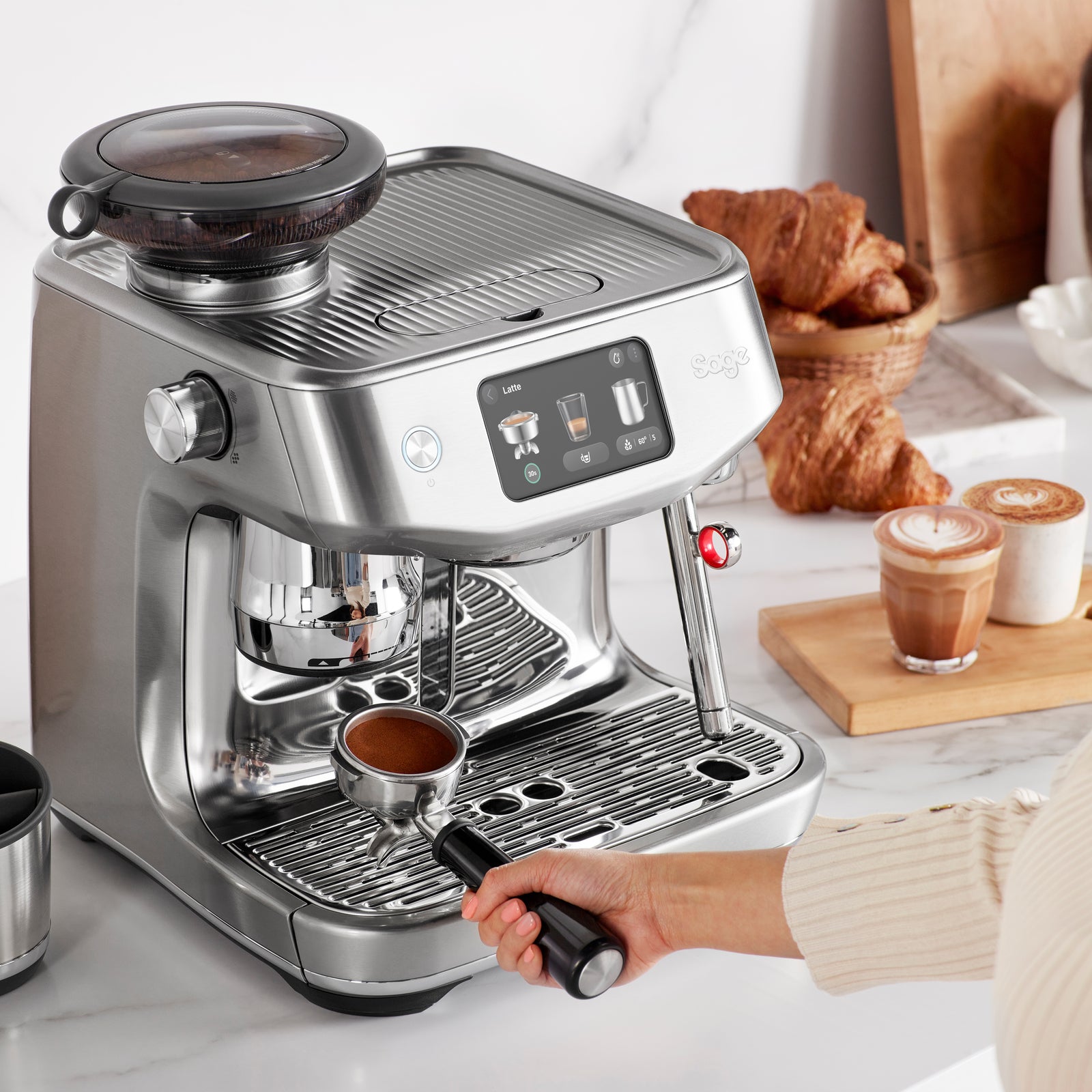 Sage SES 985 BSS Espressomaskine Børstet Rustfrit Stål