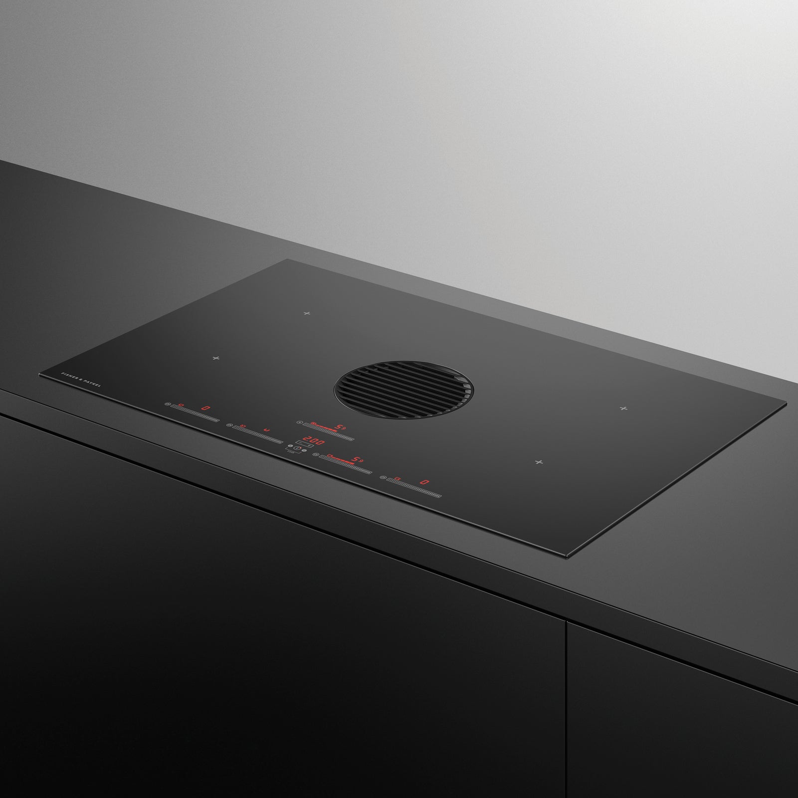 Fisher & Paykel CID834DTB4 Hood in hob Black