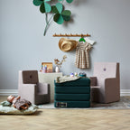 By KlipKlap KK Kids Chair Soft Rose w. Rose