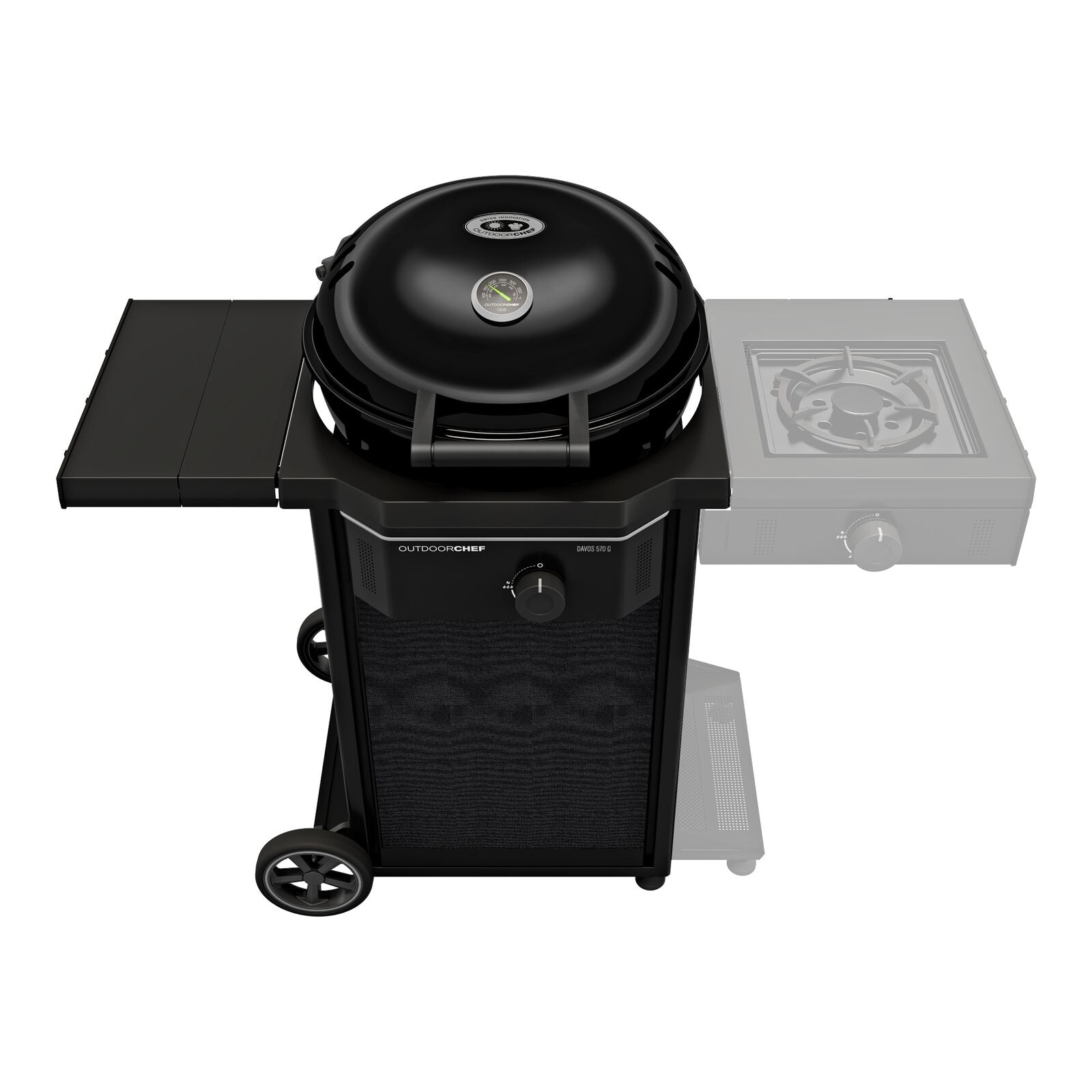 Outdoorchef Davos 570 G Pro 30MBAR UK Gas BBQ Black