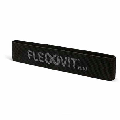 FLEXVIT Retail MINI "ELITE"Xheavy Powerband Sort Elastisk Mini bånd Sort