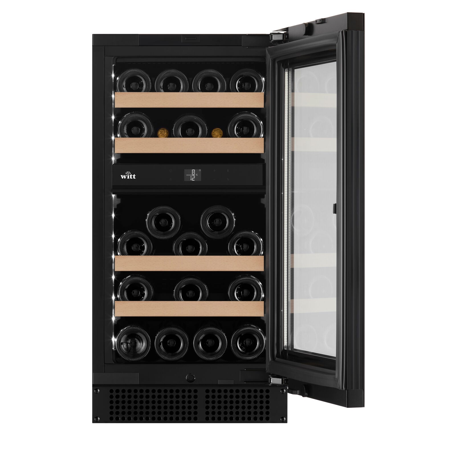 Witt WU4070P-2B29 Tabletop wine cabinet Black