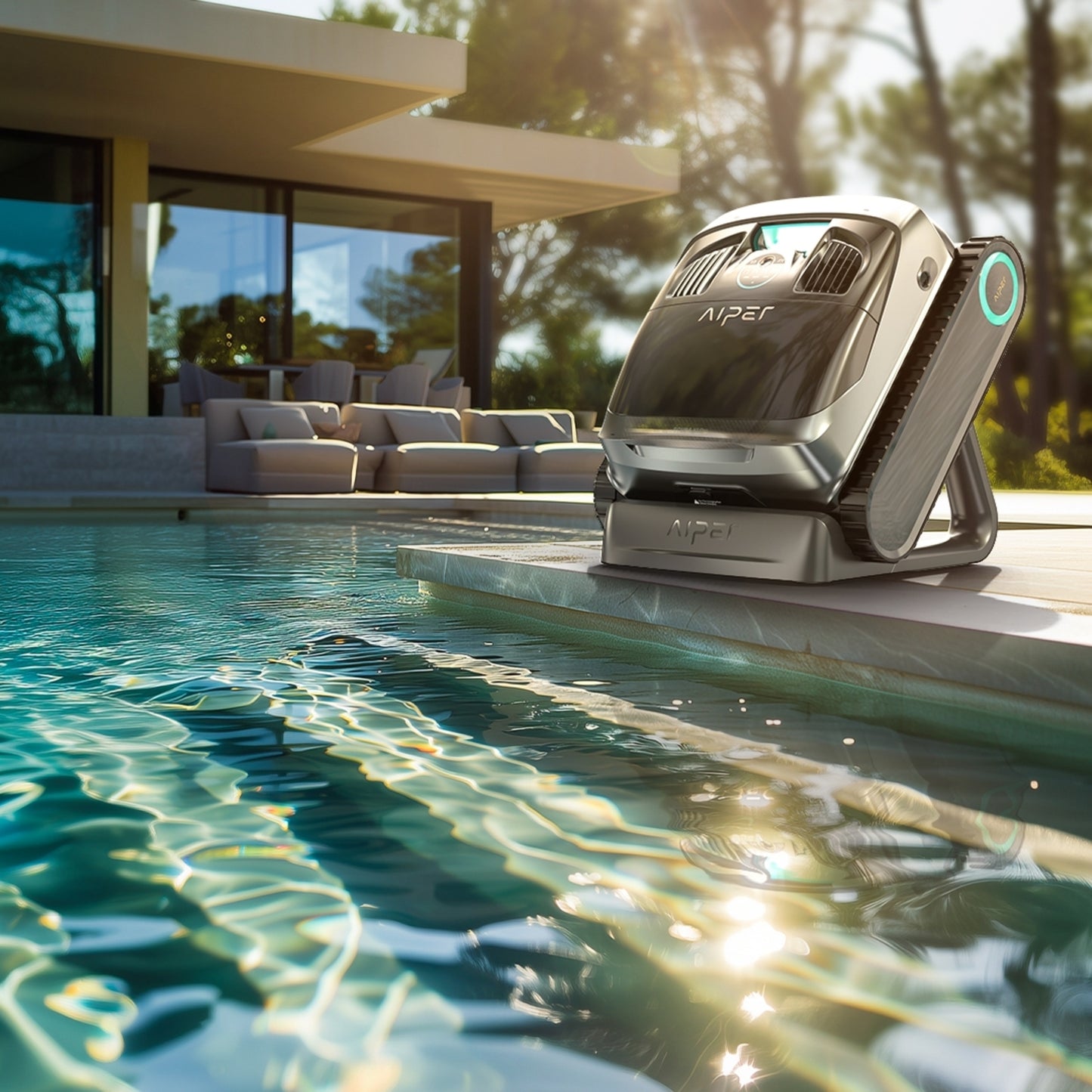 Aiper Scuba X1 Pro Trådløs poolrenser Sort