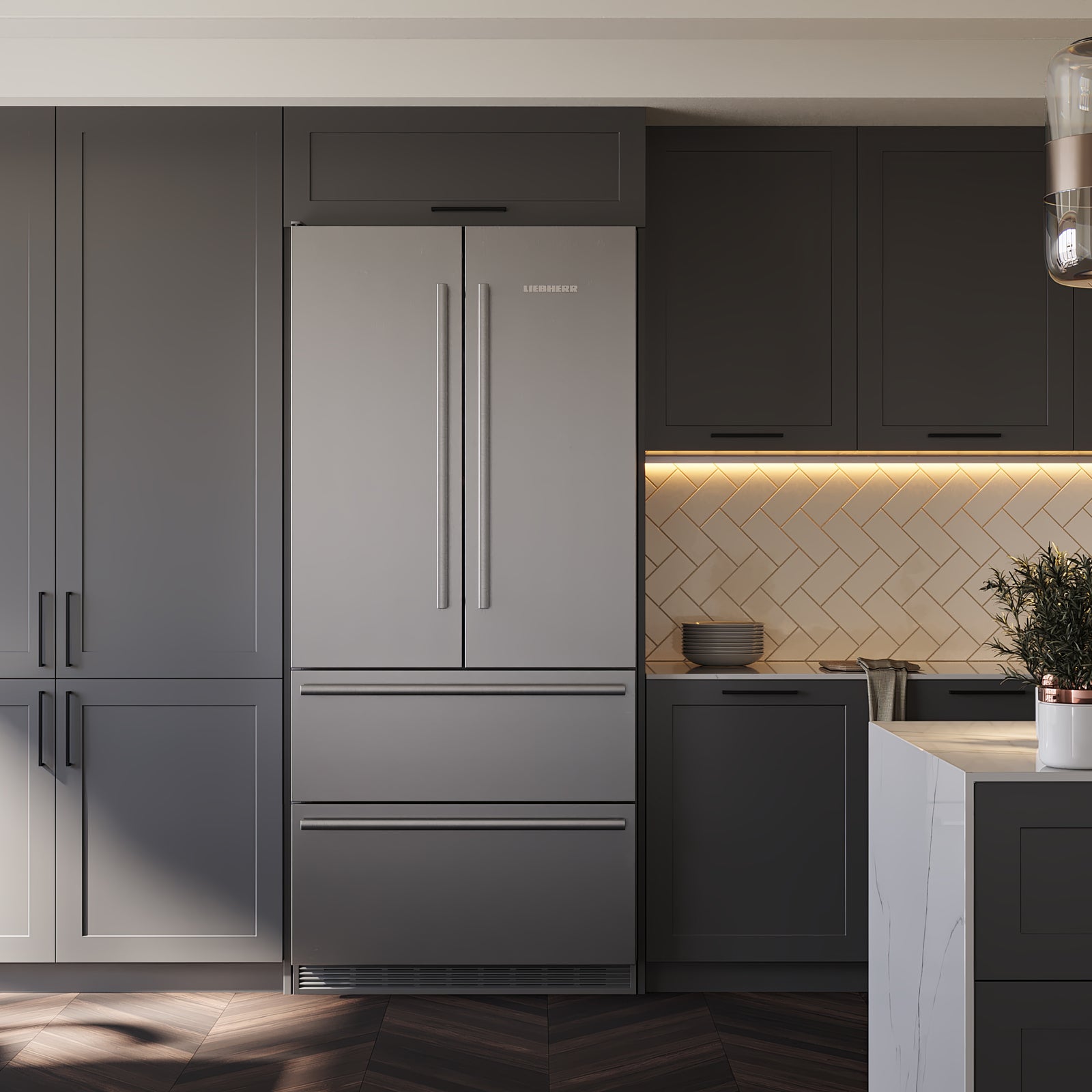 Liebherr Plus CBNste 8872-20 001 Fridge-freezer Stainless steel