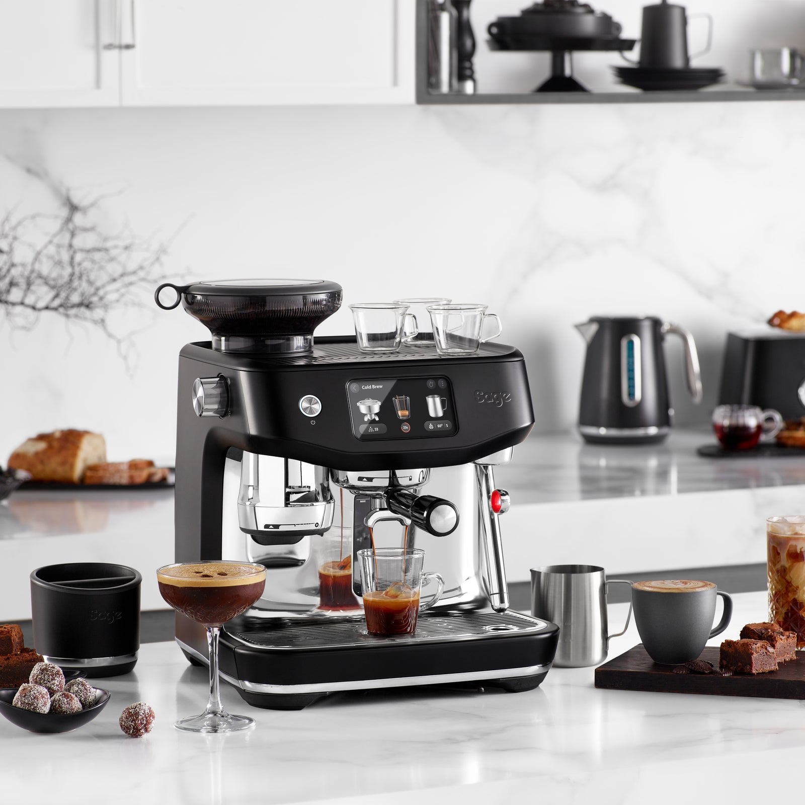 Sage SES 985 BTR Espressomaskine Sort Trøffel
