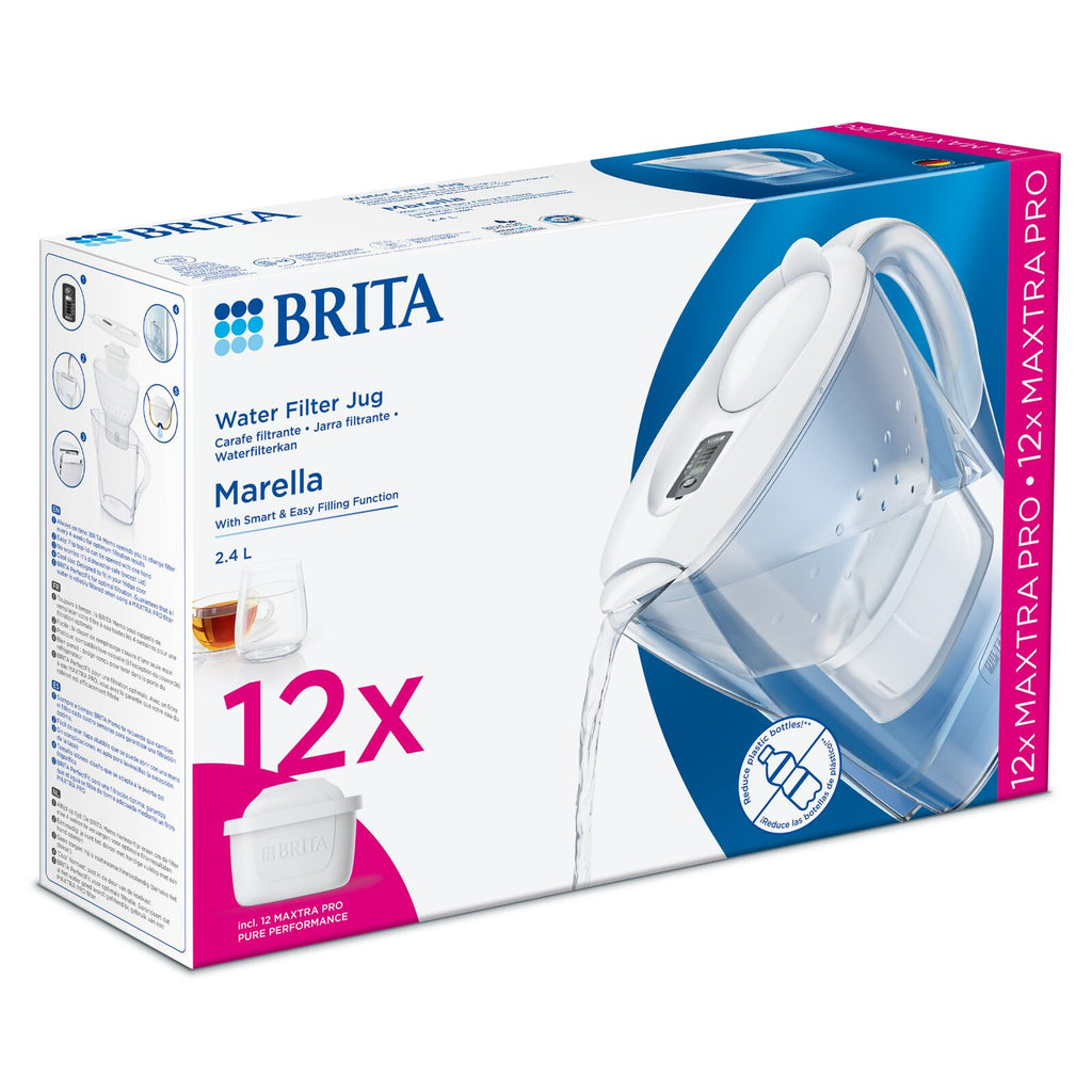 Brita Marella + 12 MXPro -pakkaus Valkoinen