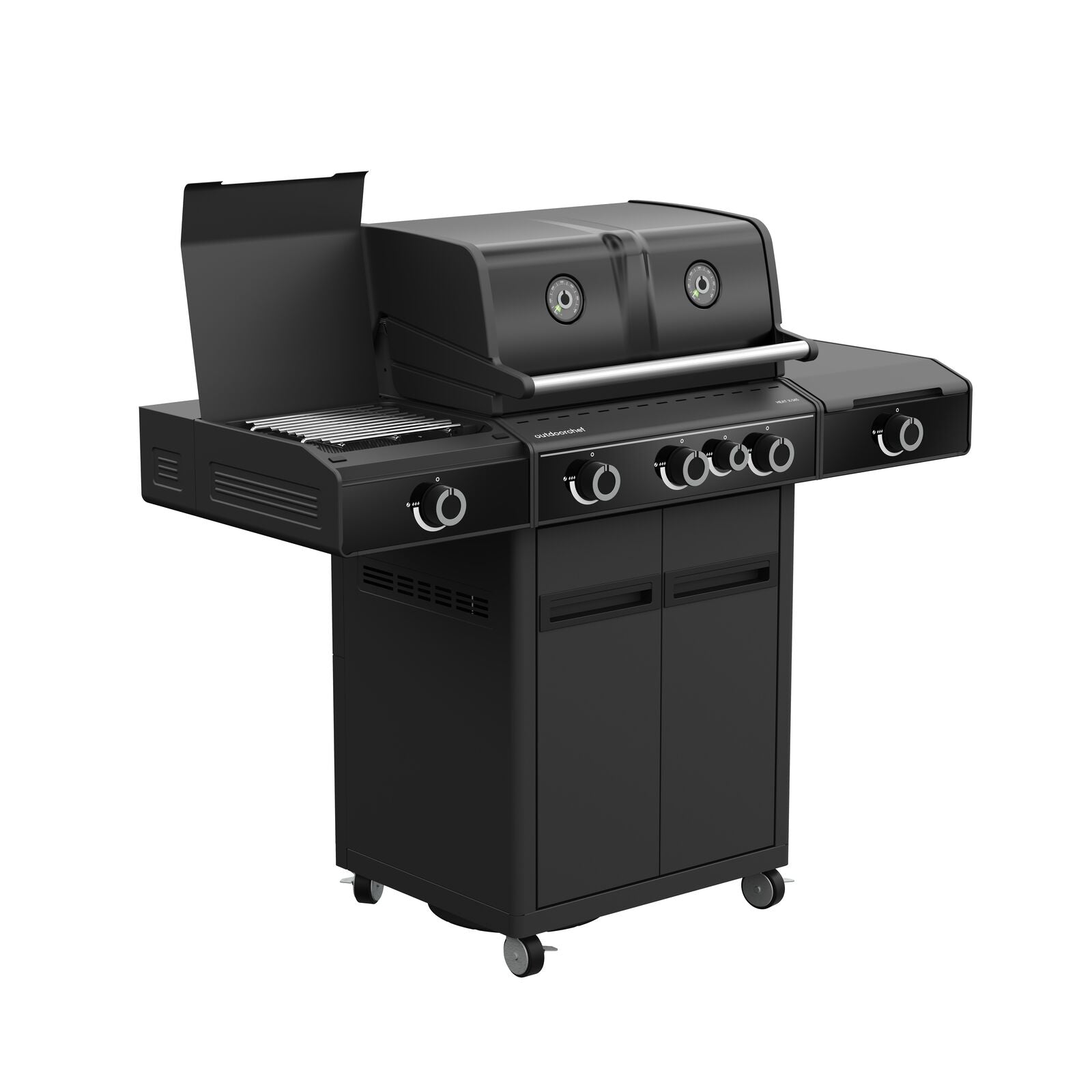 Outdoorchef BBQ station heat X-345 30MBAR UK Gas BBQ Black
